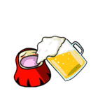 気軽にだるまでコケシ（個別スタンプ：32）