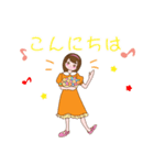前向き秘書ちゃん（個別スタンプ：18）