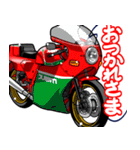 スポーツバイク(D車)(車バイクシリーズ)（個別スタンプ：4）
