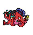 angry octopus（個別スタンプ：24）