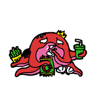 angry octopus（個別スタンプ：32）