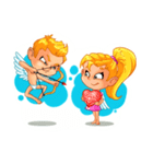 John＆Eva Love Stickers（個別スタンプ：1）