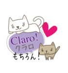 可愛い猫（日本語スペイン語）（個別スタンプ：23）