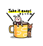Tea cup rabbit（個別スタンプ：11）