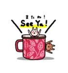 Tea cup rabbit（個別スタンプ：40）