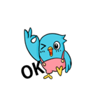 adorable Blue bird（個別スタンプ：1）