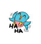 adorable Blue bird（個別スタンプ：4）