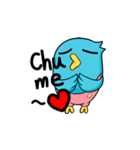 adorable Blue bird（個別スタンプ：7）