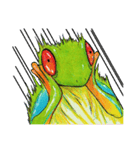 アカメ蛙（個別スタンプ：6）