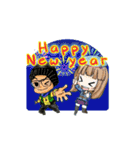 B ＆ B Play Fun Christmas and New Year（個別スタンプ：17）