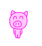 PINK PIG！（個別スタンプ：4）