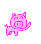 PINK PIG！（個別スタンプ：19）
