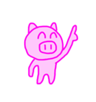 PINK PIG！（個別スタンプ：21）