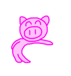 PINK PIG！（個別スタンプ：35）