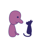 Simple Purple Man 3（個別スタンプ：1）