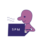 Simple Purple Man 3（個別スタンプ：22）