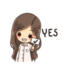 Leslove in white shirt（個別スタンプ：36）