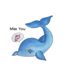 painting dolphin（個別スタンプ：2）