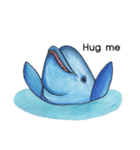 painting dolphin（個別スタンプ：3）