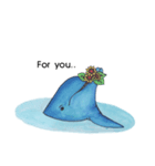 painting dolphin（個別スタンプ：6）