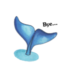 painting dolphin（個別スタンプ：8）