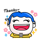 QQ Blue Hair（個別スタンプ：14）