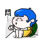 QQ Blue Hair（個別スタンプ：20）