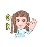 WowWonne - Animated Braided Hair Lady（個別スタンプ：7）