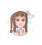 WowWonne - Animated Braided Hair Lady（個別スタンプ：23）