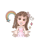 WowWonne - Animated Braided Hair Lady（個別スタンプ：24）