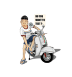 mr.Michard and his scooter（個別スタンプ：4）