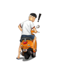 mr.Michard and his scooter（個別スタンプ：13）