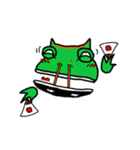 Cunning frog expression diagram II（個別スタンプ：7）