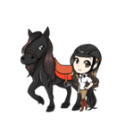 Singer Puifai ＆ Haya the friesian horse（個別スタンプ：18）