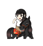 Singer Puifai ＆ Haya the friesian horse（個別スタンプ：20）