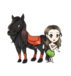 Singer Puifai ＆ Haya the friesian horse（個別スタンプ：23）