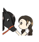 Singer Puifai ＆ Haya the friesian horse（個別スタンプ：33）