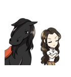 Singer Puifai ＆ Haya the friesian horse（個別スタンプ：38）
