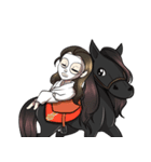 Singer Puifai ＆ Haya the friesian horse（個別スタンプ：40）