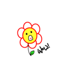 yes！my name is A Hua( flower)~（個別スタンプ：7）