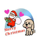 Lovely dogs Sticker/Christmas version（個別スタンプ：3）