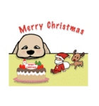 Lovely dogs Sticker/Christmas version（個別スタンプ：7）