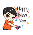 Peng ＆ Nun : Happy New Year！！  2025（個別スタンプ：5）