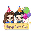 Peng ＆ Nun : Happy New Year！！  2025（個別スタンプ：6）