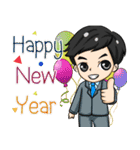 Peng ＆ Nun : Happy New Year！！  2025（個別スタンプ：8）