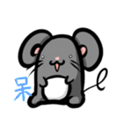 funny mouse sticker（個別スタンプ：9）