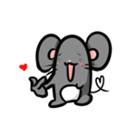 funny mouse sticker（個別スタンプ：15）