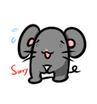 funny mouse sticker（個別スタンプ：24）