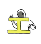 White Man - College（個別スタンプ：2）