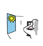 White Man - College（個別スタンプ：12）